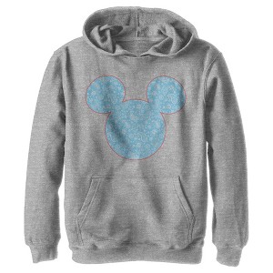 Boy's Disney Mickey and Friends Paisley Silhouette Pull Over Hoodie - 1 of 4