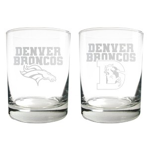 NFL Denver Broncos Rocks Glass Set - 2pc - 1 of 1