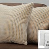 TopComfy Support Pillow Set of 2 Decorative Throw Pillows with Classic Dot Design for Sofa or Bed, Gold, 17"*17"*3" - 2 of 4
