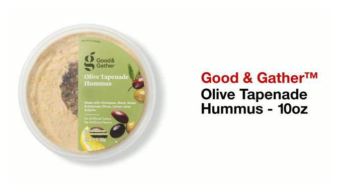 Olive Tapenade Hummus - 10oz - Good & Gather&#8482;, 2 of 6, play video