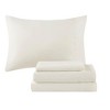 JUJABU 12 Piece Comforter Set with Cotton Bed Sheets Blue - 4 of 4