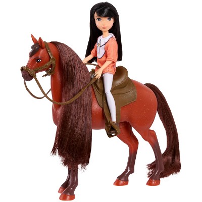 spirit riding free horse and doll