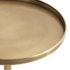 Kate and Laurel Tira Round Side Table, 14x14x24, Walnut Brown - 3 of 4