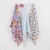 NoJo Disney Princesses Pink, Aqua, Lavender, Green, and White 3 Piece Muslin Swaddle Baby Blanket Set - 2 of 4