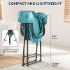 SereneLife Portable Dog Bath Tub with Built-In Drain System - Blue - 2 of 4