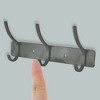 Unique Bargains Wall Mount Coat Rack with Hooks Used for Hanging Hat Towel Bathrooms - 4 of 4