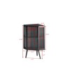 Grungis Bathroom Storage Cabinet,Coner Cabinet with Tempered Glass Door & Storage Shelves,Storage Cabinet for Bathroom - 4 of 4