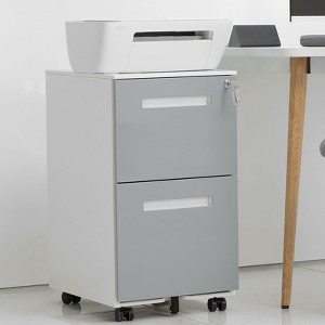 NicBex 3-Drawer Mobile File Cabinet with Lock 5 Wheel Design Under Desk Storage Filing Cabinet for Home, Office - 1 of 4