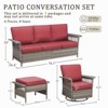 Buenhomino Outdoor Patio All-Weather Wicker Furniture Set - 3 of 4