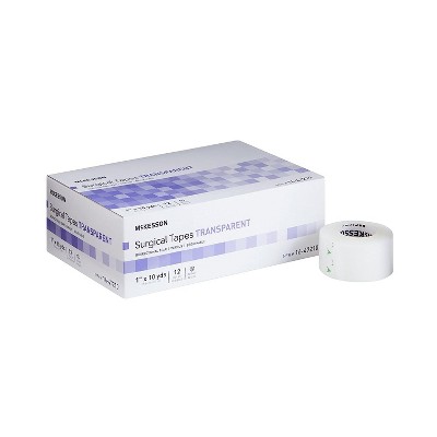 Mckesson 16-47210 Transparent Surgical Tape 1 in. x 10 Yds - (Box of 12)