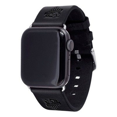 MLS Montreal Impact Apple Watch Compatible Leather Band - Black