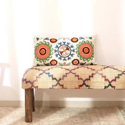 Anybear 26x14 Suzani Multicolor Lumbar Cushions