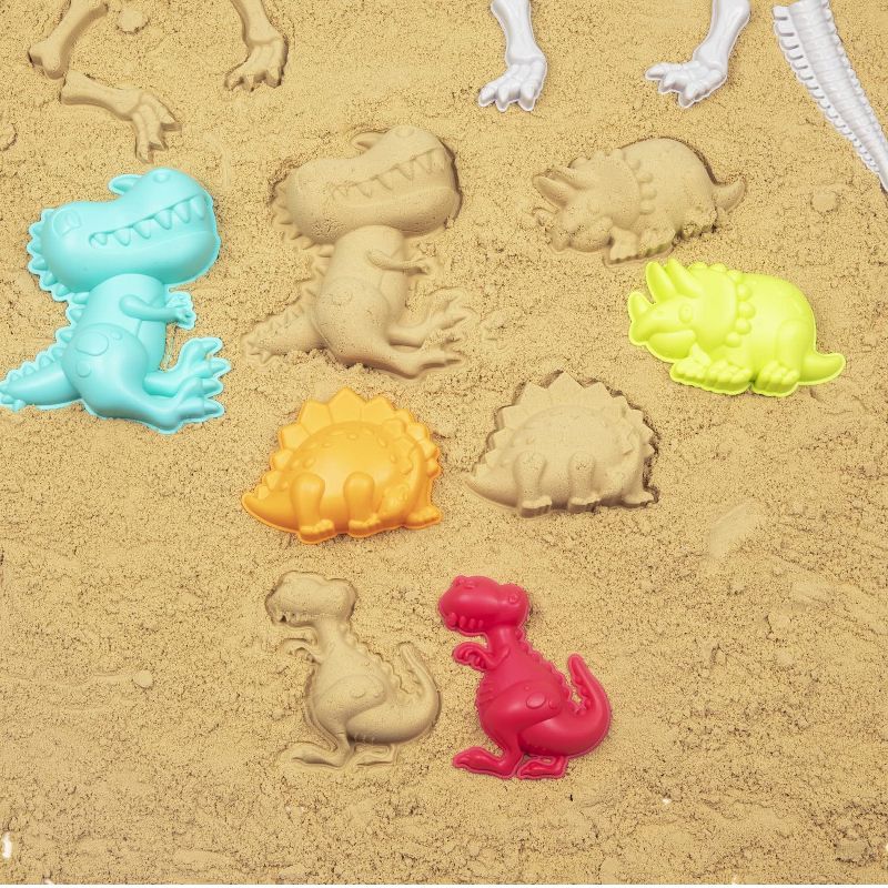 Top Race Dinosaur Beach Toys and Sand Tools - 21 Pieces, 3 of 7