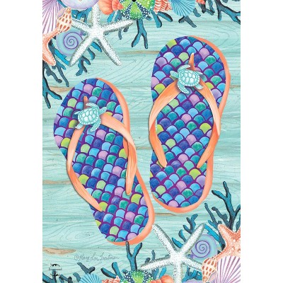 Briarwood Lane Garden Flag 12x18 For Outdoor Enjoy Life Flip Flops Summer For Summer Garden Flag Flags For Outside