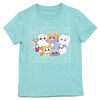 Lanky Box Confetti Clouds & Character Art Girl's 4-Pack Crew Neck Short Sleeve T-shirt Set - 2 of 4