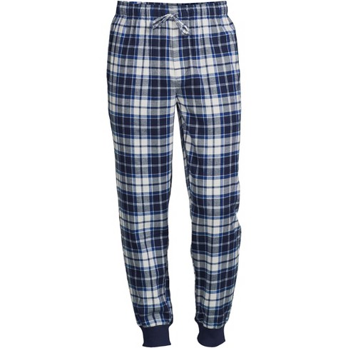 Lands' End Men's Tall Flannel Jogger Pajama Pants 