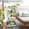 MaseiKar Slim Rolling Storage Cart 4 Tier Bathroom Organizer Mobile Shelving Unit Utility Cart Tower Rack for Kitchen Laundry Narrow Places - 2 of 4
