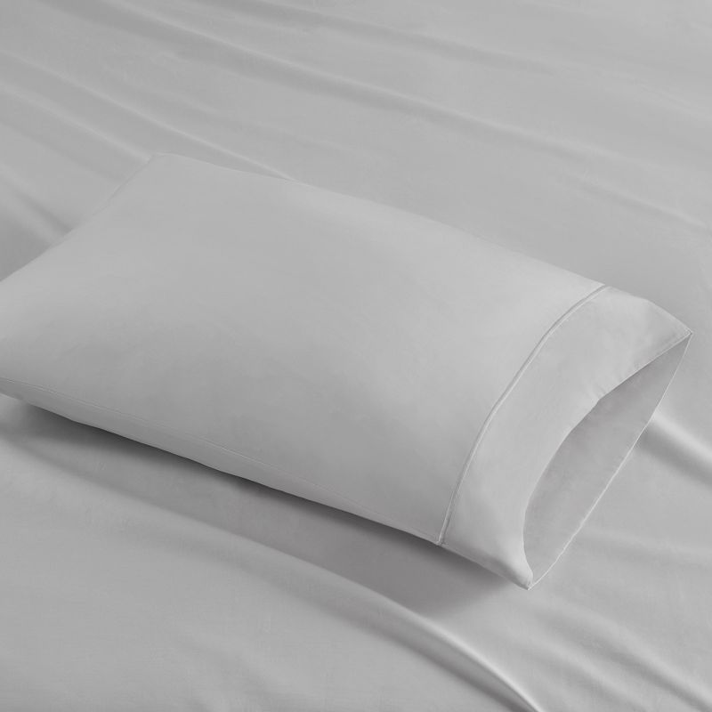 400 Thread Count 4 PC Wrinkle Resistant Cotton Sateen Sheet Set, 5 of 8
