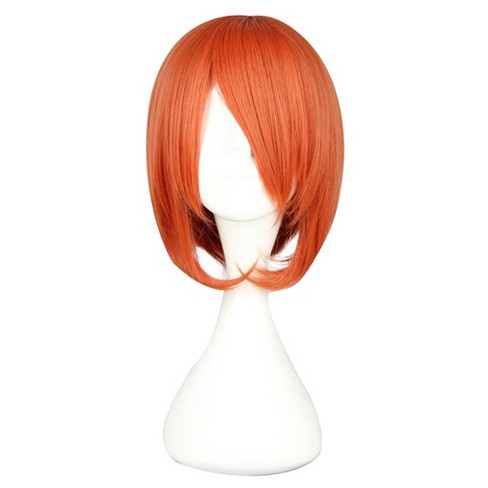 Unique Bargains Women's Halloween Bob Wigs 14" Red with Wig Cap - image 1 of 4