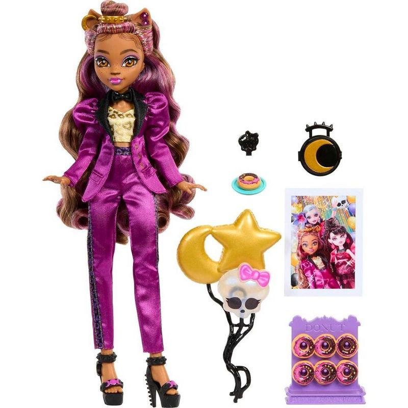Monster High Clawdeen Wolf Doll in Monster Ball Party Fashion, 1 of 7
