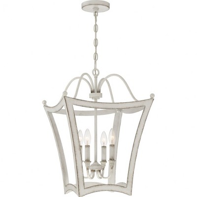 Quoizel Lighting Summerford 4 - Light Chandelier in  Antique White