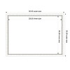 Amanti Art Morgan White Blue Framed Dry Erase Magnetic Board - 3 of 4
