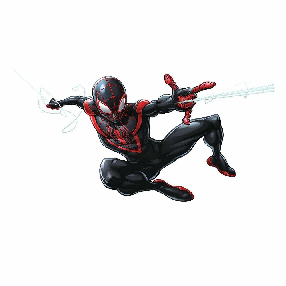 Photos - Other for Repair Roommates Spider-Man Miles Morales Peel and Stick Giant Kids' Wall Decal:  Vinyl, Self-Adhesive, Blue, 6 Pieces 