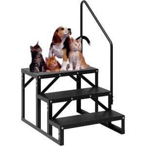 COZONY RV Steps with Handrail, 2/3/4/5 Step Portable Stairs, Anti-Slip, 660 lbs Capacity, Heavy Duty Ladder for Camper, Hot Tub, Trailer, Outdoor - 1 of 4