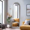 Lirago Modern Luxury Gold Arched Floor Mirror with Tempered Glass  0.59" D x 24" W x 69" H - 3 of 4