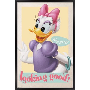 Trends International Disney Daisy Duck: Good Old Days - Hey Girl! Framed Wall Poster Prints - 1 of 4