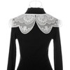 Elerevyo Women Rhinestone Detachable Fake Peter Pan Collar Little Shawl 1 Pc - 3 of 4