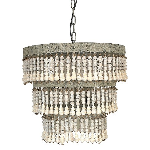 23.5 3-light Bryar Chandelier Brass/crystal - River Of Goods : Target