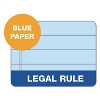 Tops Prism Plus Colored Legal Pads 8 1/2 x 11 3/4 Blue 50 Sheets Dozen 63120 - 2 of 4
