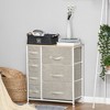 NicBex 5-Drawer Dresser with Fabric Drawers Closet Organizers and Storage with Steel Frame and Wooden Top for Bedroom, Living Room, Office - 3 of 4