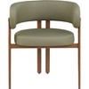 Meridian Furniture,Gideon Vegan Leather Dining Chair, Set of 2 - 3 of 4