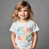 The Juniper Shop Mini Smiley Smile and Be Kind Aria Toddler Short Sleeve Tee - 3 of 4