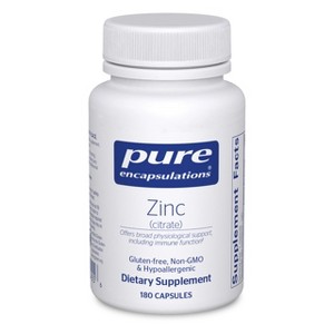 Pure Encapsulations Zinc (Citrate) - for Immune System, Tissue Development & Metabolism* - Highly Absorbable Zinc - Vegan & Non-GMO - 1 of 4