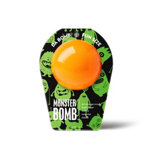 Da Bomb Bath Fizzers Monster Orange Scented Bath Bomb - 3.5oz - 1 of 3