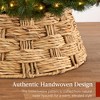 Best Choice Products 36in Basket Woven Hyacinth Christmas Tree Collar, Tree Skirt Accessory w/ Cord Cut-Out - 3 of 4