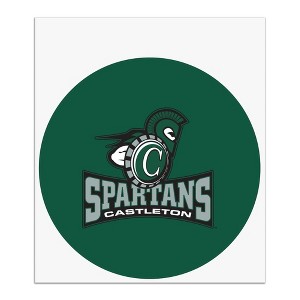Castleton University Primary Logo Automotive Car Window Locker Circle Bumper Sticker - 1 of 4