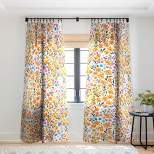 Marta Barragan Camarasa Flowery Meadow Colors Single Panel Sheer Window Curtain - Deny Designs