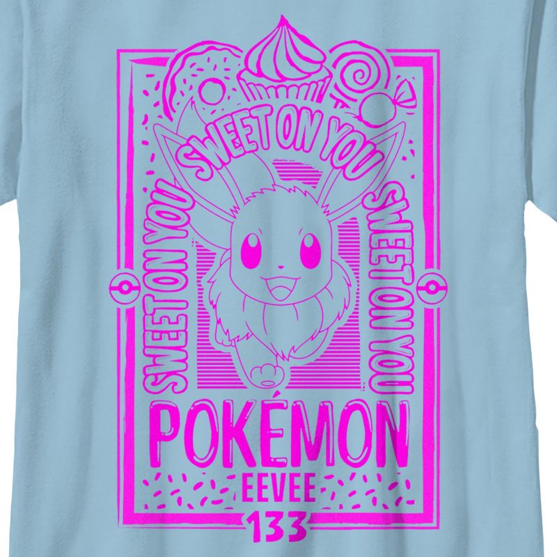 Boy's Pokemon Eevee Sweet on You T-Shirt, 2 of 5