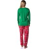 Star Wars Women's The Mandalorian Christmas Baby Yoda Jogger Pajama Set Green - 4 of 4