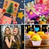 Unique Bargains 250gsm Cardstock DIY Craft Glitter Paper Sheets 20 Pcs - 3 of 4