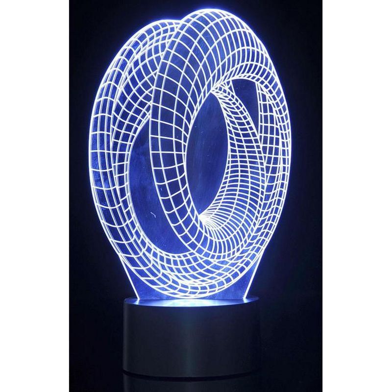 Link 3D Corkscrew Lighting Laser Cut Precision Multi Colored LED Night Light Lamp - Great For Bedrooms, Dorms, Dens, Offices and More!, 5 of 10