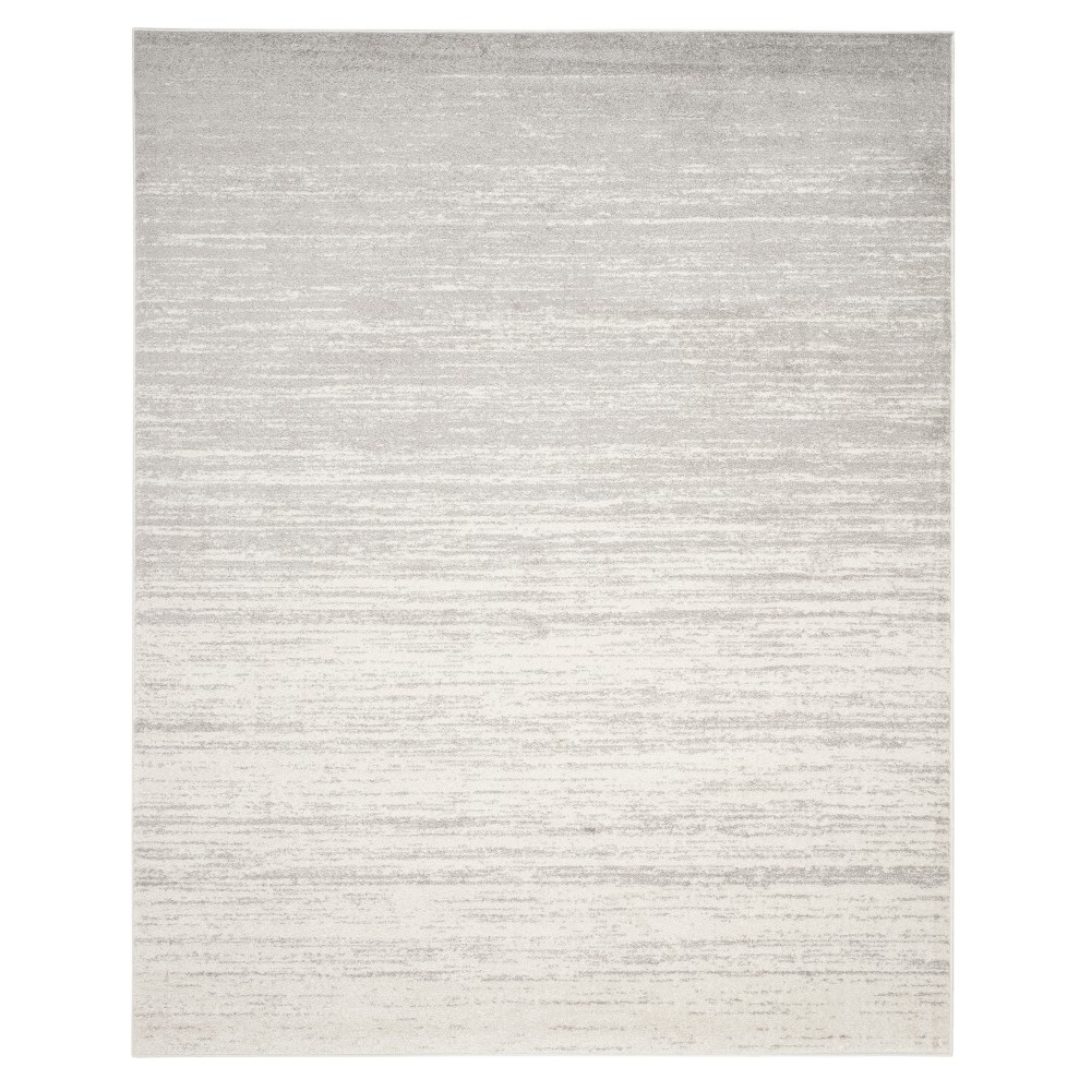 10'x14' Solid Loomed Area Rug Ivory/Silver - Safavieh