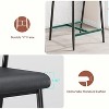26" Counter Height Bar Stools Set of 2 with Arms,2PCS Modern Bar Stools Set with Back & Upholstered Wider Seat - 3 of 4