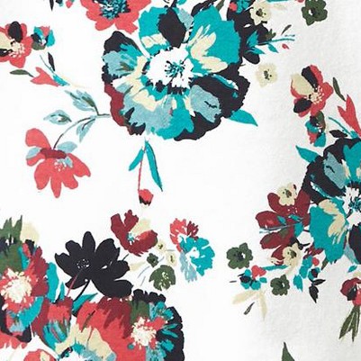 white romantic floral