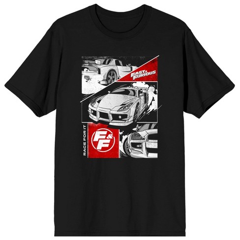 The Fast & The Furious Race For It Men's Black T-shirt-xxl : Target