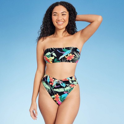 xhilaration bandeau swim top